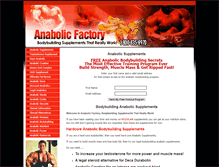 Tablet Screenshot of anabolicfactory.com